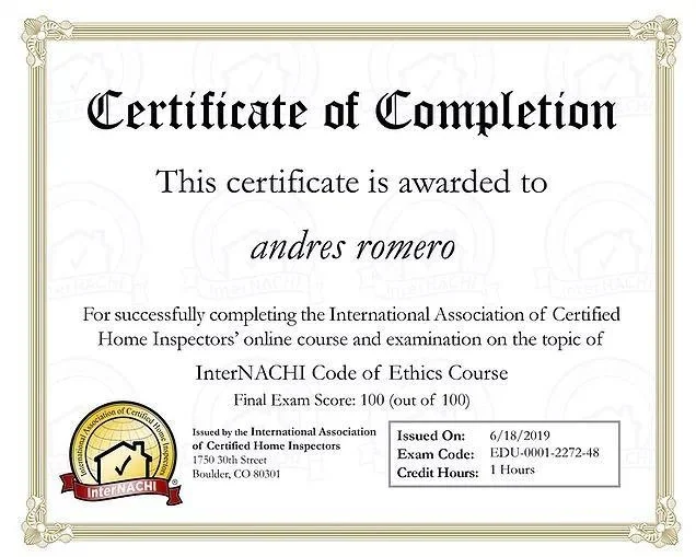InterNACHI Code of Ethics